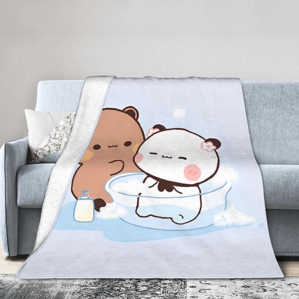 Cute Bubu and Dudu Blankets Fleece Soft Throw Blanket for Bed Bedspread