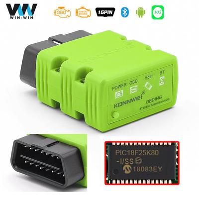 ELM327 Car Diagnostic Scan Tool Bluetooth 5.0 OBDII Scanner Code Reader KW901 PIC18F25K80 For Android /IOS
