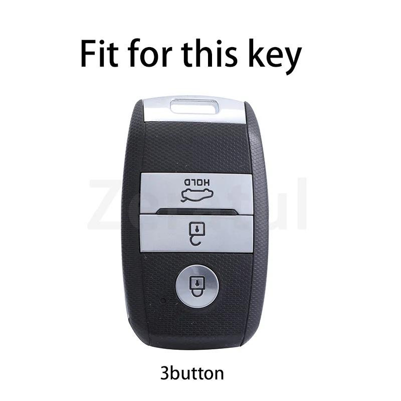 Auto Shell Fob Holder Accessories For Kia Rio Kx3 Kx5 K3S Ceed Cerato Optima K5 Sportage Sorento Leather Tpu Car Key Cover Case