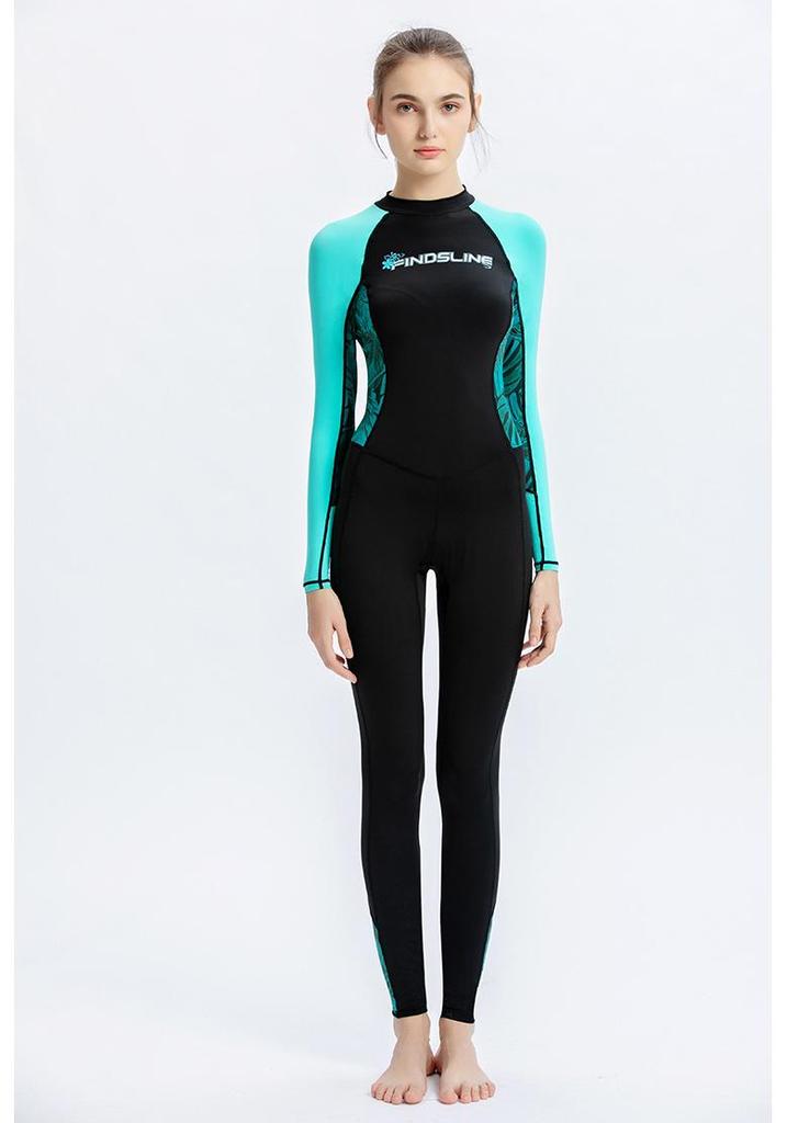 Women's Ice Silk Lycra Quick-Dry One-Piece Wetsuit - Sun & Jellyfish Protection Surf Suit