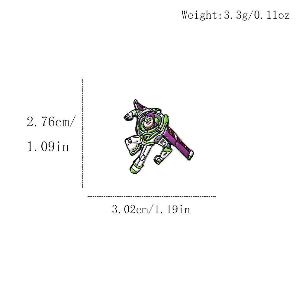 Toy Story Badge: Buzz Lightyear & Woody Metal Brooch