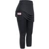 Yoga Leggings Side Pockets Elastic Waist Solid Color Women Fashion Causal Running Fitness Pants for Sports