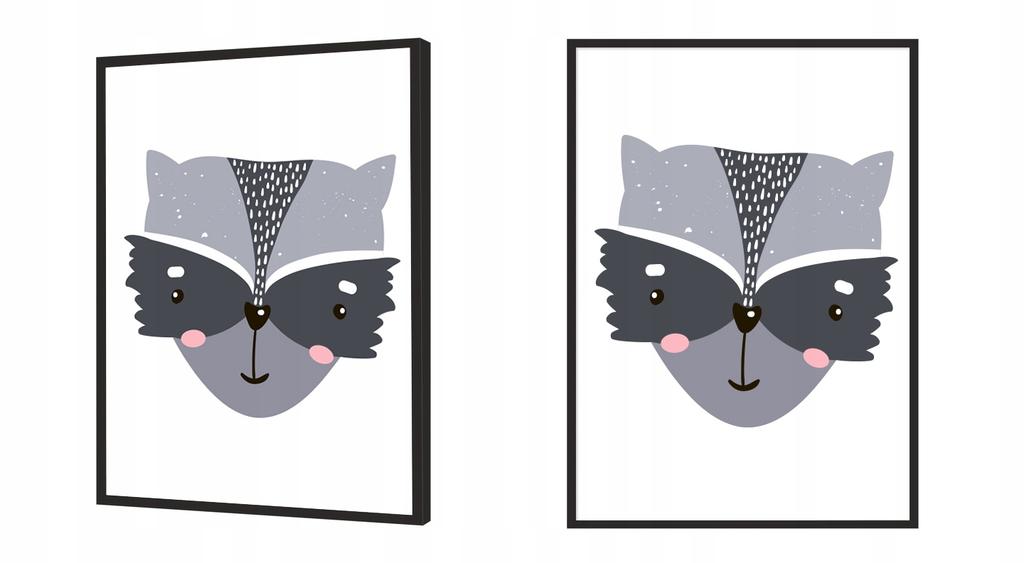 Obraz Plakat W Ramie A4 Cm Kot Pd264