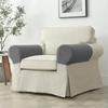 2Pcs Dust-Proof Jacquard Sofa Arm Covers Elastic Stretch Armchair Slipcovers  Chairs
