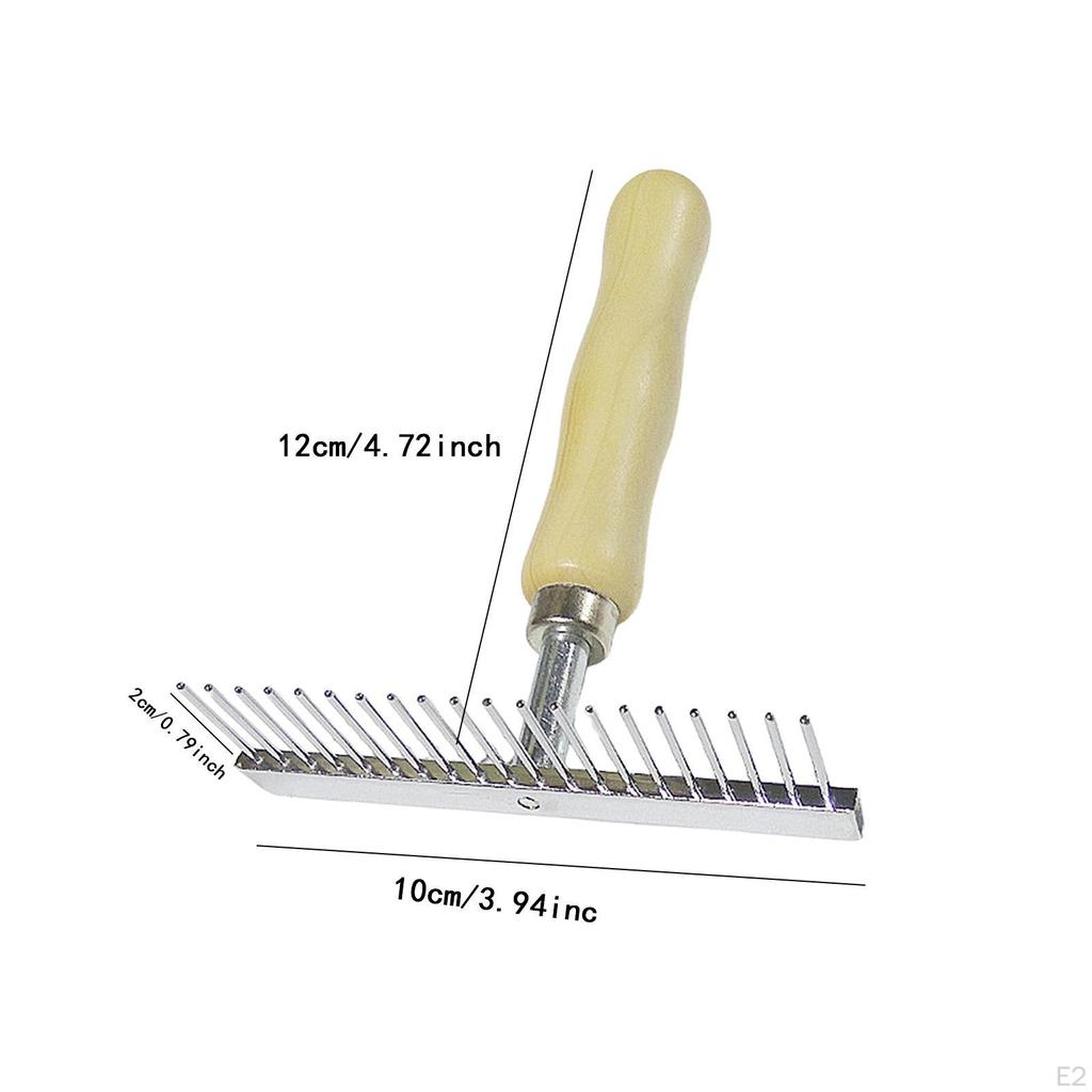 Carpet Restoration Rake Rug Pet Hair Remover Portable Multipurpose Comb Dog Detangler for
