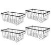 4PCS Chest Freezer Storage Baskets Metal Wire Food Organizer for Refrigerated Cabinet