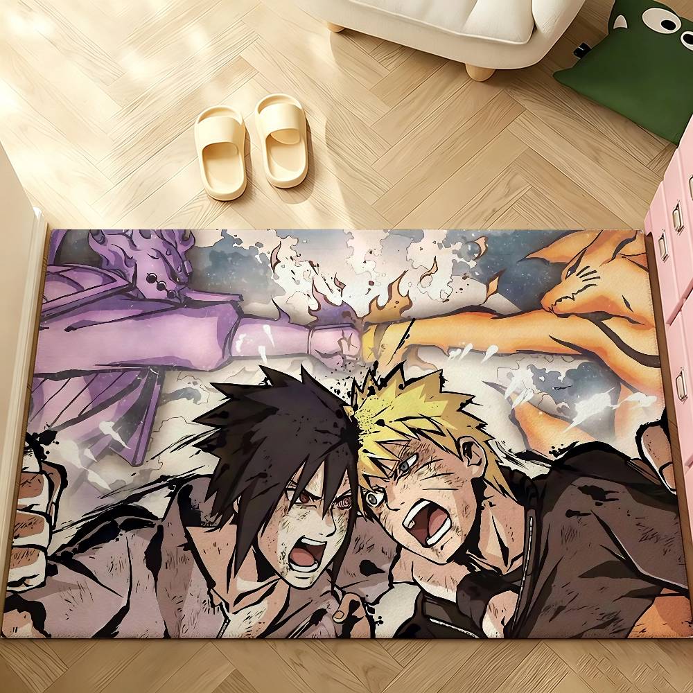 Cool Anime N-naruto-S Carpet Bathroom Anti-slip Mat Door Mat Home Decoration Mat Entrance Door Mat Scratch-resistant Door Mat