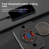 12V/24V Dual QC3.0 PD USB Fast Charger with Cover Waterproof Fast Charging LED Light USB Charger for Cars Boats Buses and RVS
