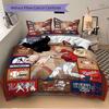 Baseball Artwork Quilt Panel Print 3Pcs Bedding Setduvet Cover With 2 Bedropillowcase Home Birthday Gift