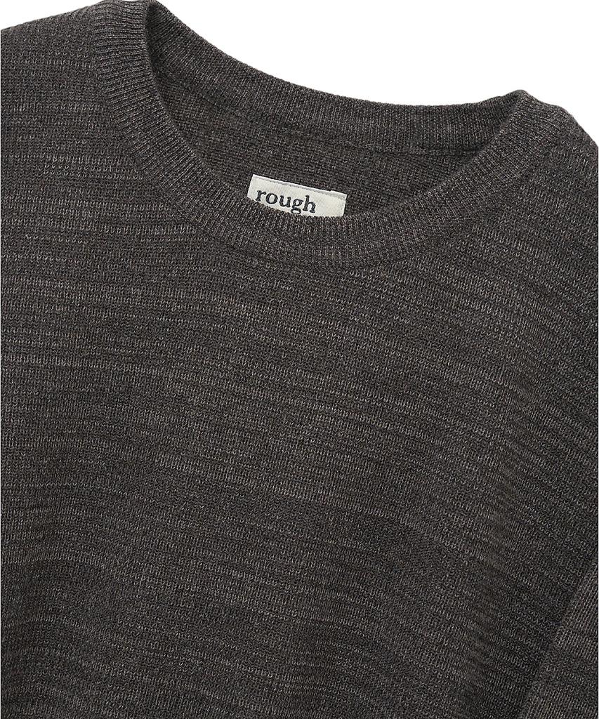 Leopeusaideu Grain Sweater Dark Brown