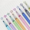 8pcs/set Colorful Double Line Pen Highlighter Fluorescent Marker Candy Color Student Multicolor Hand Note Pen For School Poster