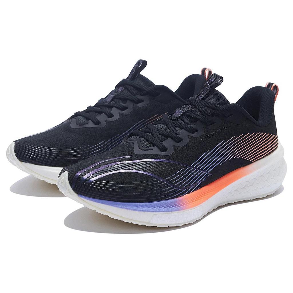 New LiNing Red Hare 5 Pro Cushioning Anti Slip Wear Resistant Breathability Low Top Running Shoes Women's Black ARMS026-1