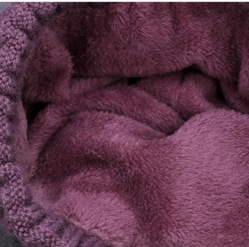 7 Farben 1 Stück Dicke Ältere Plus Samt Strickmütze Mittelalterliche Mütze Wollmützen Damen Outdoor Kalt Warm Mädchen Geschenk