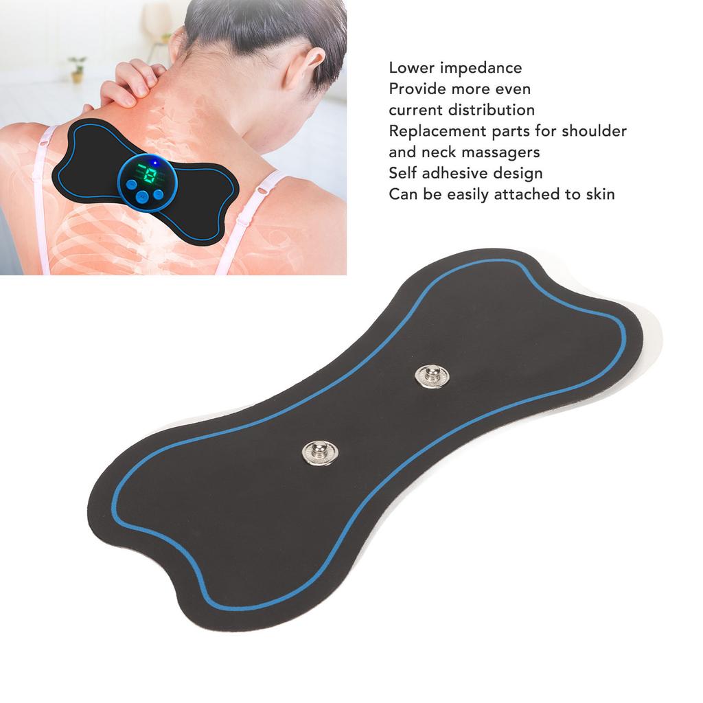 6 Stück Zervikale Massagepflaster Niedrigere Impedanz Selbstklebend Ersatz Nackenmassagegerät Pads