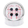 AD 4 In 1 Multifunction Gauge 85MM Fuel Pressure Measurement Oil Pressure Gauge Fuel Level Water Temp Meter Voltmeter with Alarm