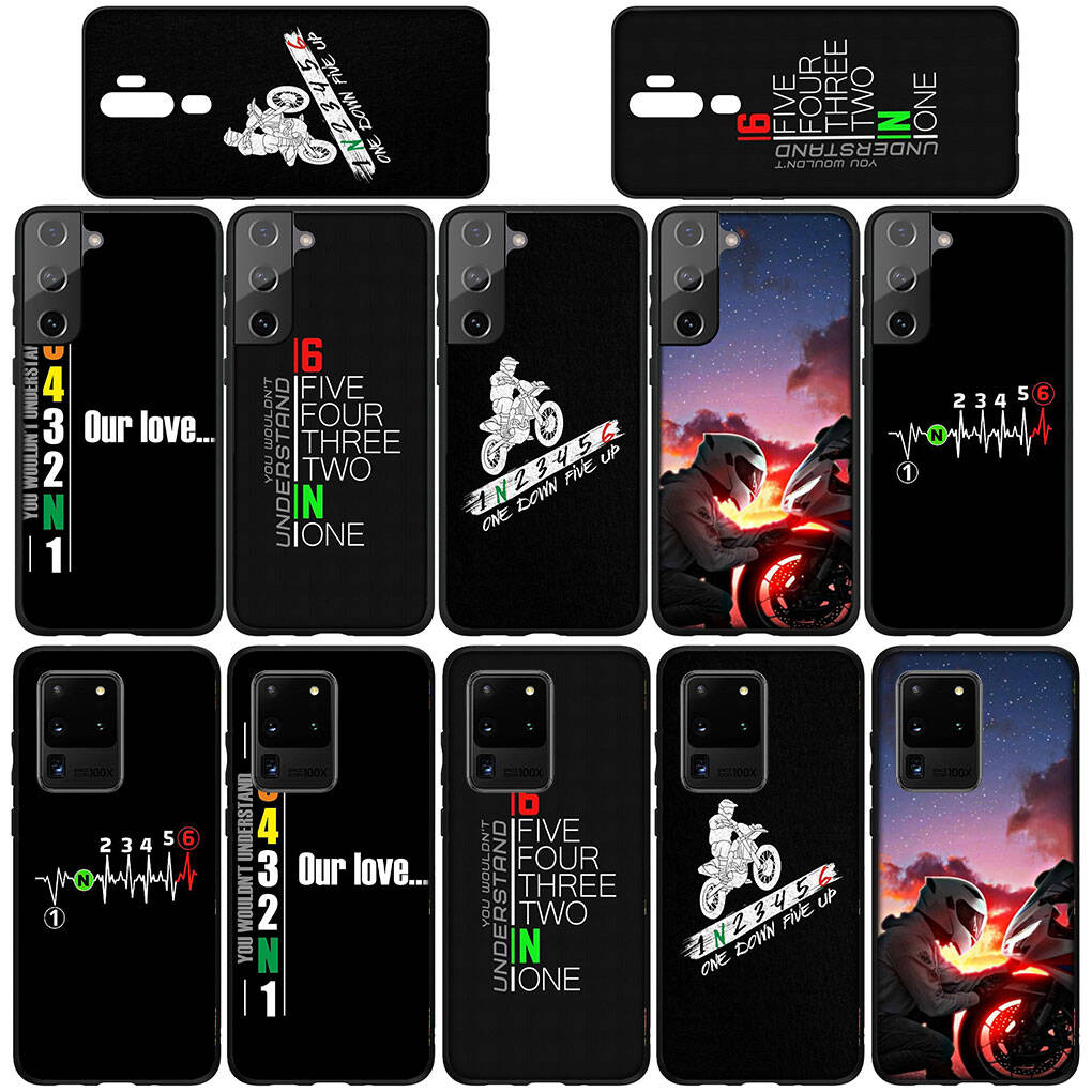 for Samsung Galaxy S25 S24 S23 S22 Ultra FE Plus A37 A57 A56 A55 A06 A16 A15 A36 A26 A35 A05 A25 A54 A34 Phone Case Motorcycle 1N23456 Motorbike Cover