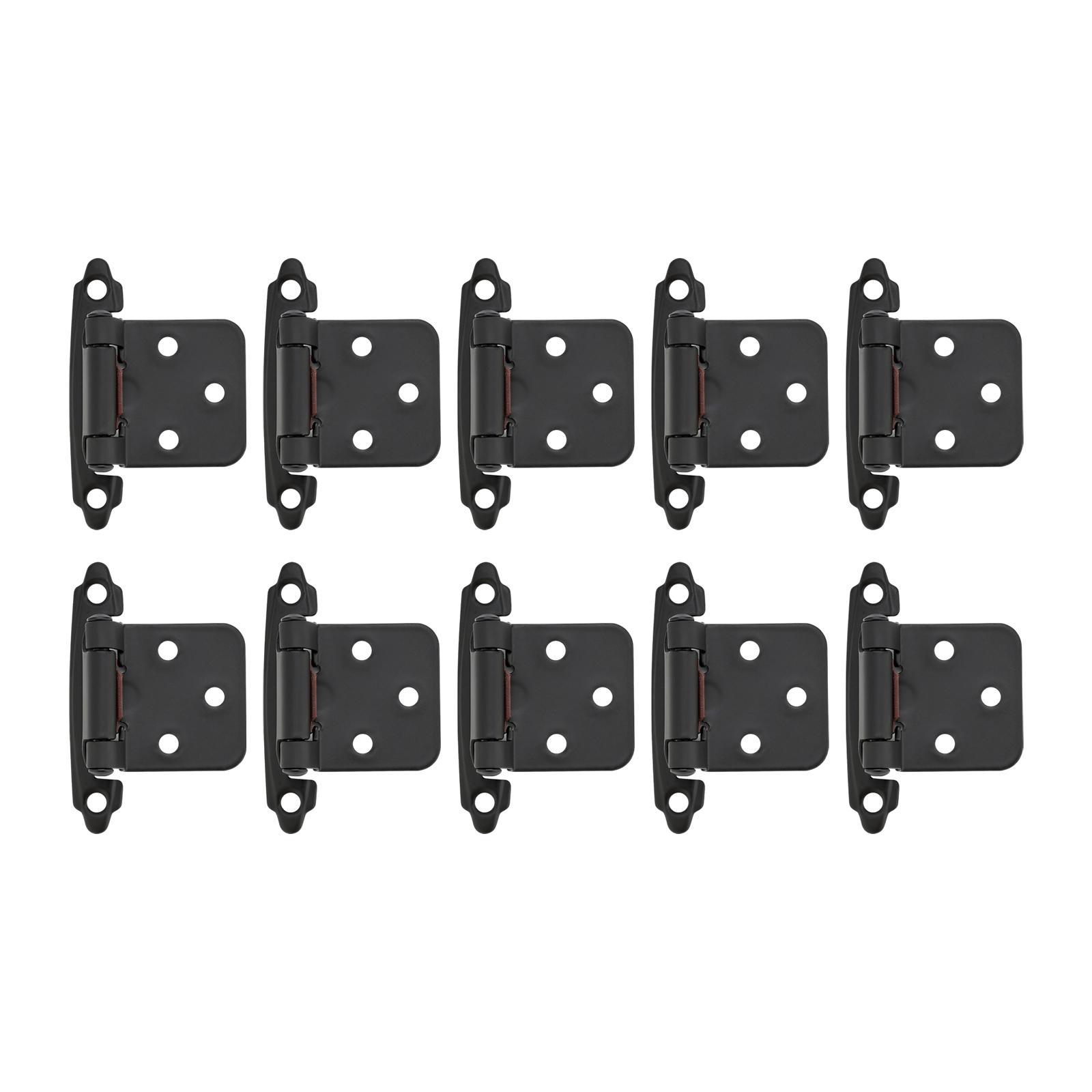 10x 1/2inch Cabinet Door Hinges Easy Installation Heavy Duty Door Hardware
