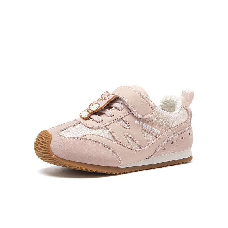 Girls' Autumn 2025 Non-slip Velcro Sneakers: Comfortable Melody Thin Sole Casual Trainers