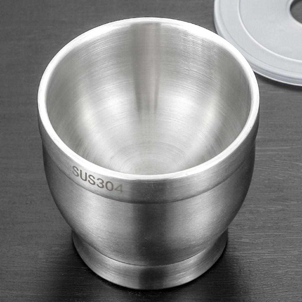 Efficient Mortar and Pestle Set Food Grinder Pills Crusher Spices Grinder 304Stainless Steel Material for Kitchen