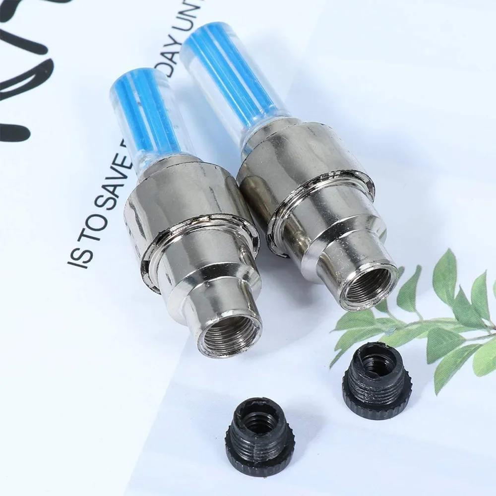 2Pcs Motorcycle Wheel Neon Light LED Motion Sensor Waterproof Decorative Light Car Bicycle Wheel Tire Nozzle Valve Cap Light