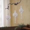 Weihnachtsbaumschmuck Set Schneeflocken Hängeschmuck Weihnachtsengel Schmuck Weihnachtsbaumanhänger für Winterurlaub