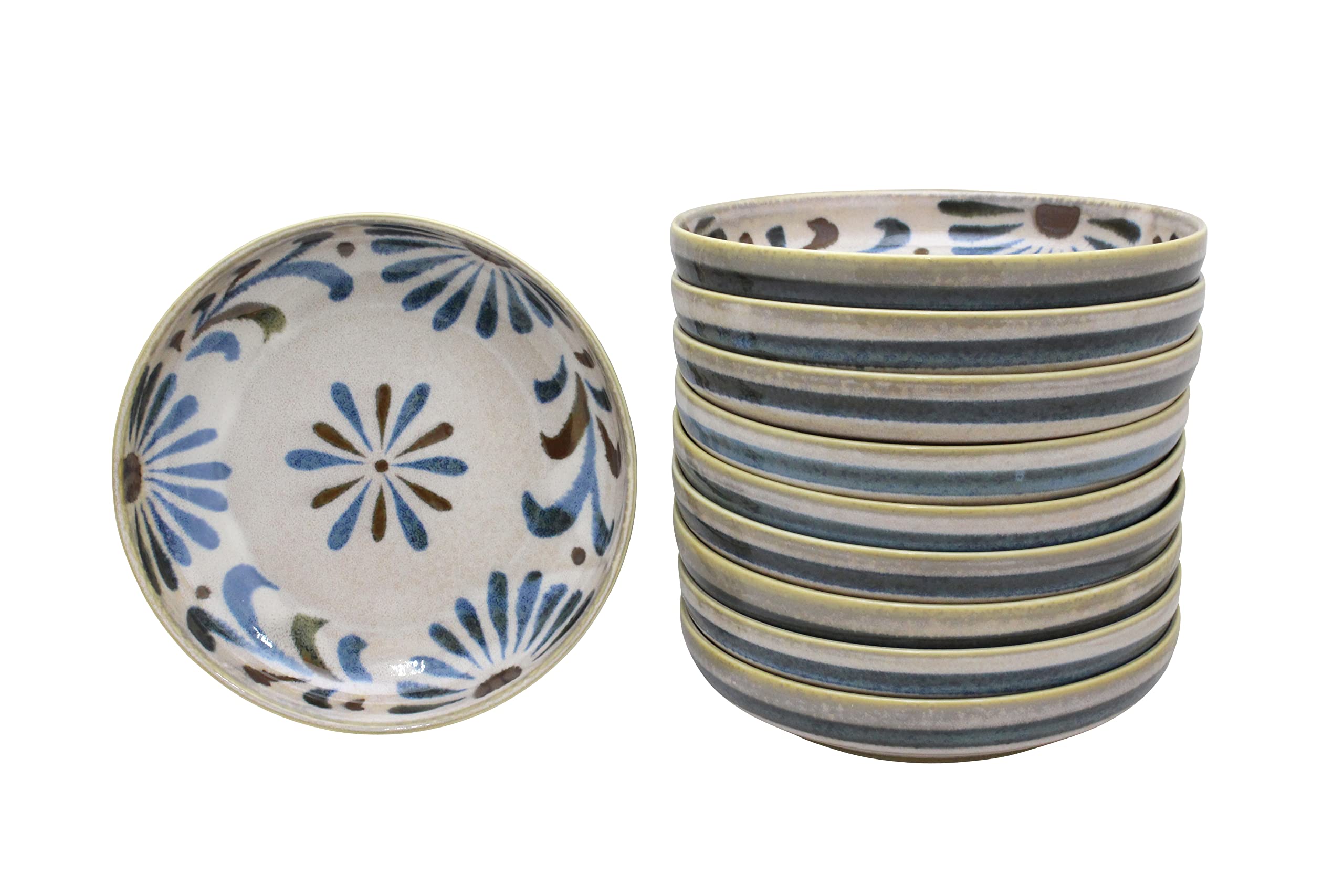 

Castle Enterprise New use Yachimun pattern tropical tableware chosen by an Okinawan Set of 10 pasta plates that can be used for [Commercial set]