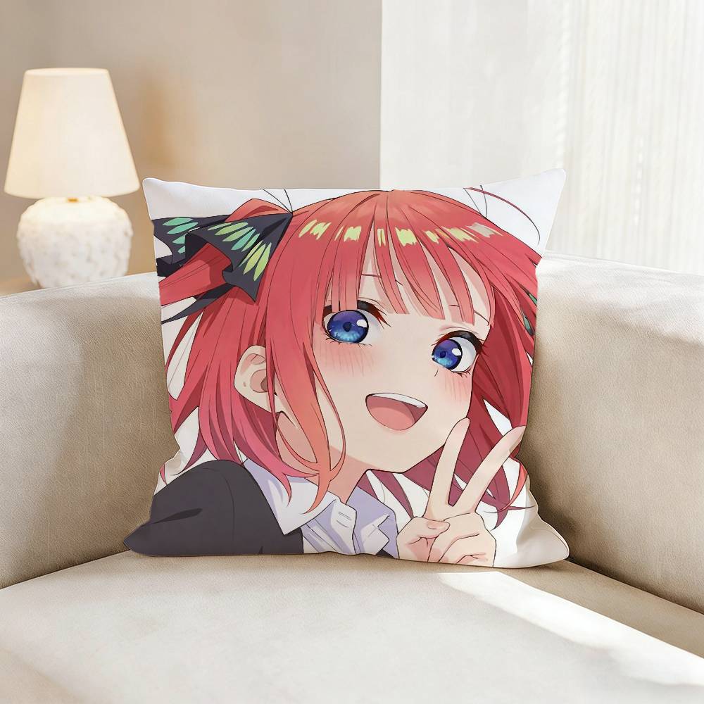 N-Nino N-Nakano Anime Pillow Case Pattern Printed Pillowcase For Living Room Sofa Cushion Cover