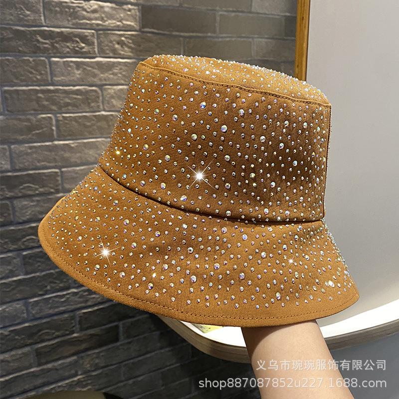 Autumn New Gypsy Fisherman Hat Children's Fashion Hot Diamond Foldable Shade Basin Hat Outdoor Leisure Shade Hat