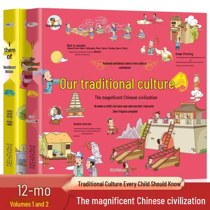 Traditional Chinese Culture: Classic Recitation Reader (2 Volumes) for Primary Students Hebei Science and Technology Press