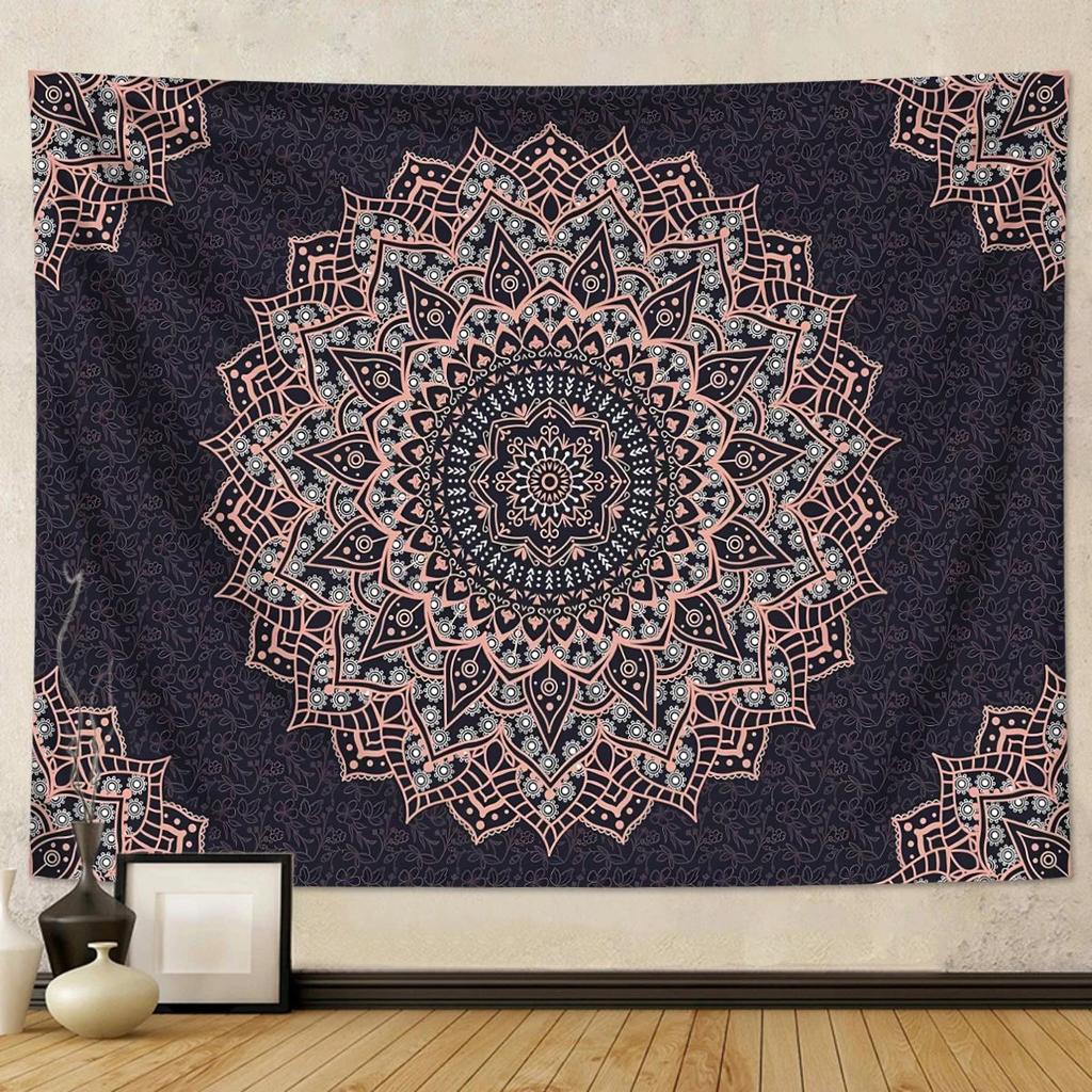VIKAMA Wall Decor Mandala Spiritual Bedroom Decor Mural Decor Wall Hanging Fabric Tapestry Banner Mandala Bohemian Style