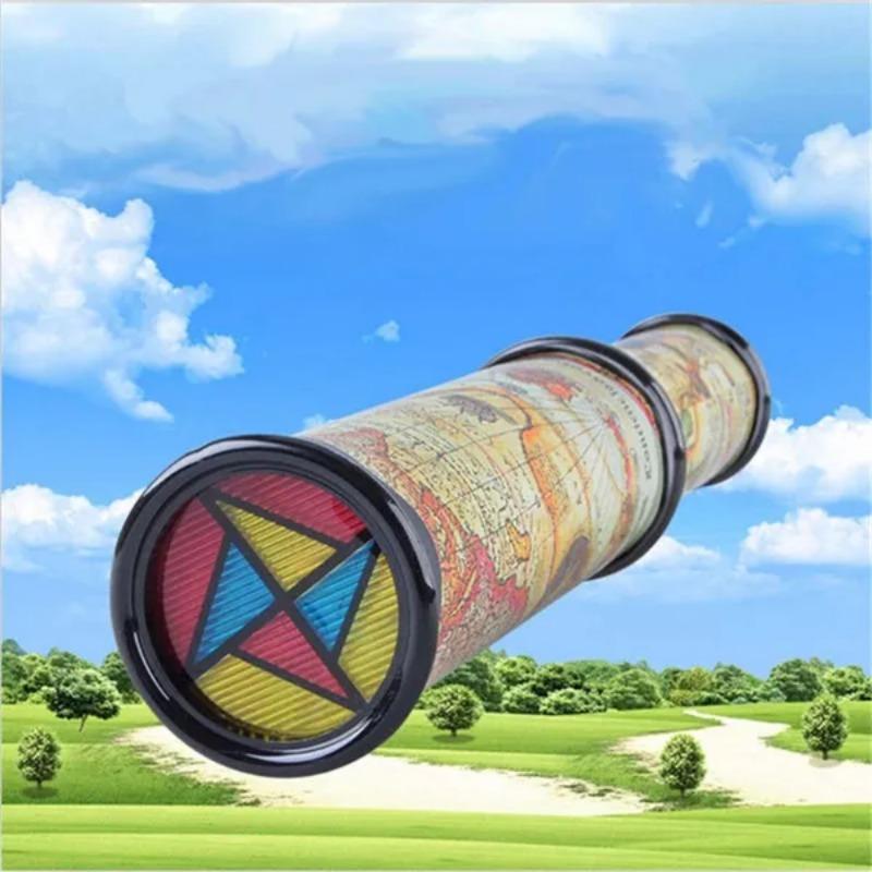 Magical Rotate Kaleidoscope Colorful World Kaleidoscope Children Educational Toys (Random Color)