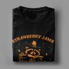 Men Women Printed Raccoon Strawberry Jams But My Dont Raccoon   Tee T Shirt Pure Cotton  T-shirts Clothing