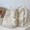 Schoolbag schoolbag female ins wind junior high school students solid color backpack 1011 new Mori high school students domineering backpack tide
