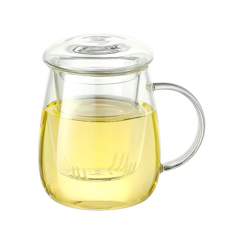 RELEA High Borosilicate Glass Tea Separation Mug