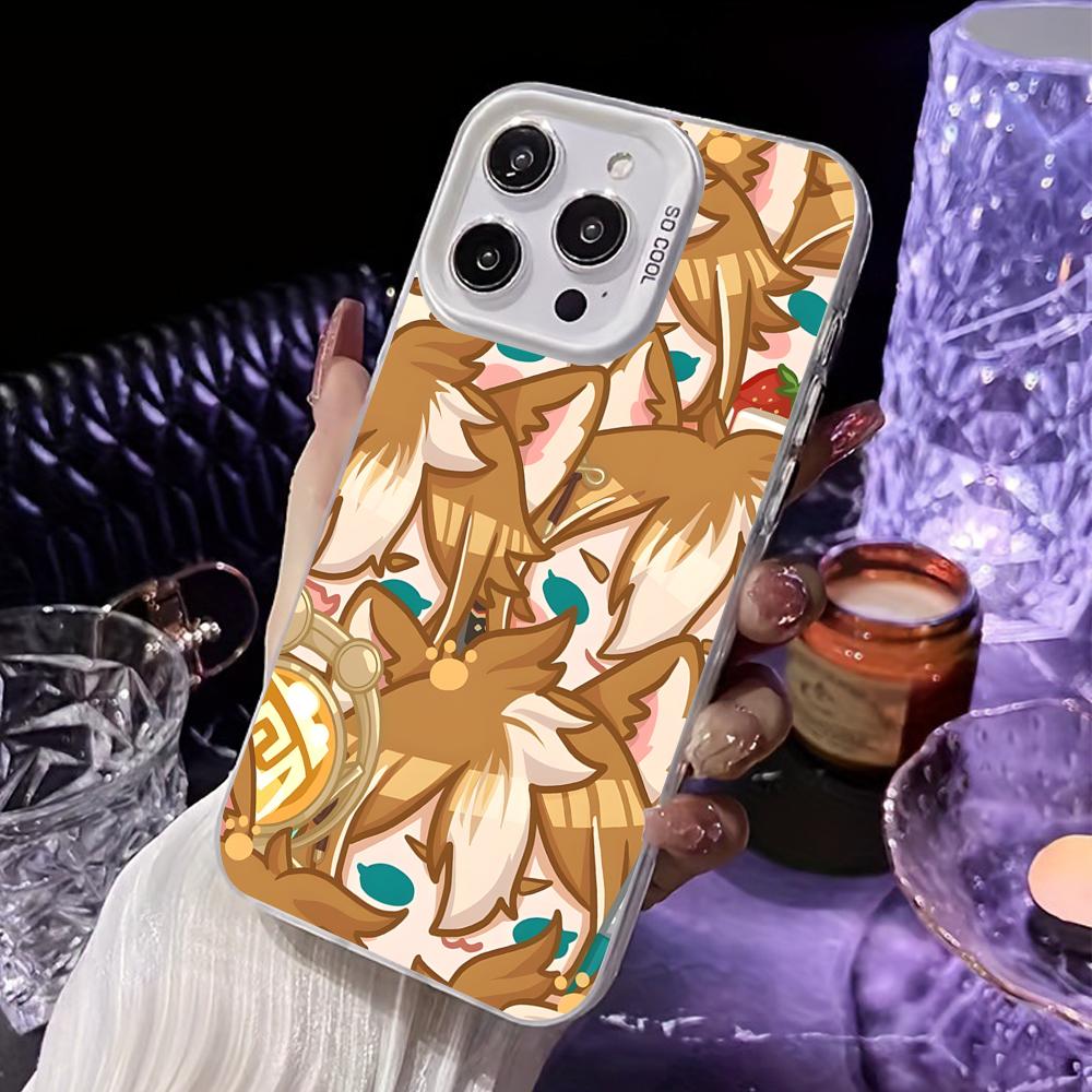 Game GI Gorou Mobile Phone Case for iPhone 17 16 15 14 13 12 11 X XR XS 8 7 Air Pro Max Plus White Translucent Colorful Cover
