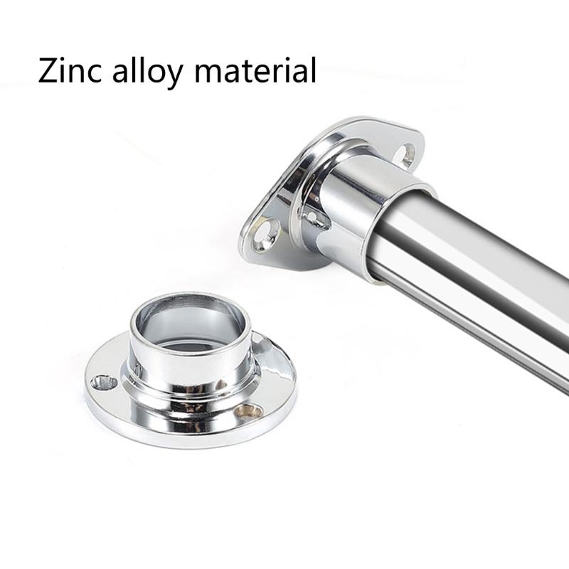 Closet Rod Sockets Wardrobe Bracket for Curtain Closet Rod Flange Socket set