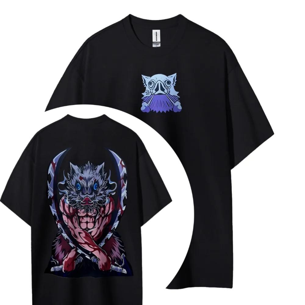 Demon Slayer Printed Short Sleeve Casual Summer Wear Mens Comfortable Clothing Mens Clothing Short Sleeve Half Sleeve Top