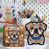 Fun Dog Set Puzzle Wooden Splicing Toy High-End Edition 136 Pieces Ornament Decompression Puzzle