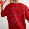 Retro Hot Girls Eat Croissants Womens TShirt Cute Food Graphic Cotton Short Sleeve Tops Gift for Croissant  Coffee Lovers