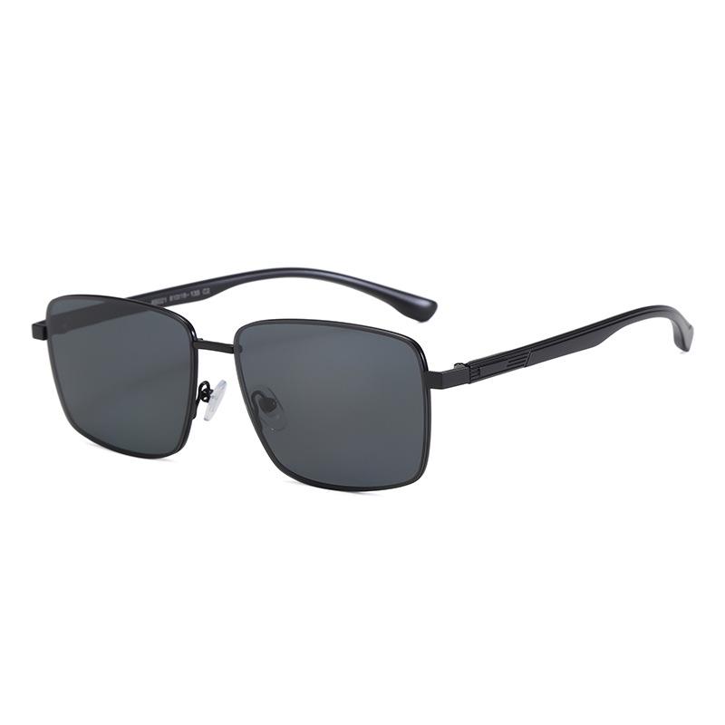 New Nylon Polarized Men's Square Sunglasses: Fashionable, Trendy Driving Shades