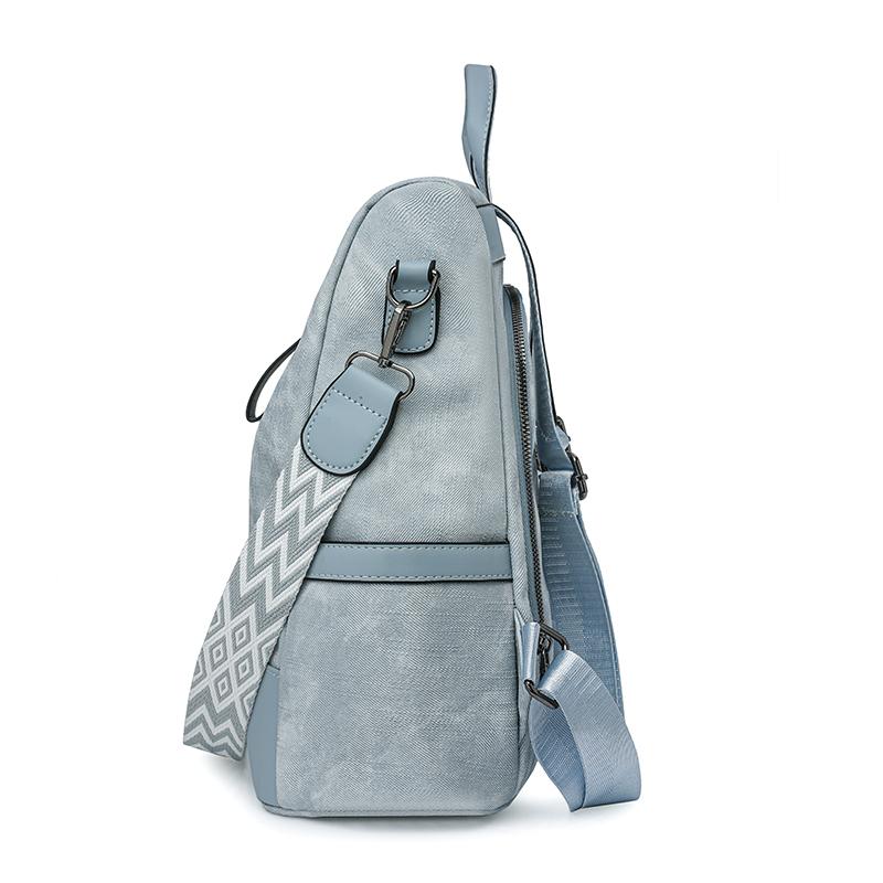 Plecak Damski Plecak o Dużej Pojemności z Miękkiej Skóry