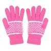 Winter Adult Women's Cold-proof and Warm Gloves Cycling Plush Wool Knitted Full-finger Jacquard Stall Supply