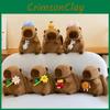 Adorable Capybara Plush Backpack Large Capacity Cartoon Doll Bag For Girls