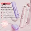 Wet Dry Electric Epilator Women Dual-Head Shaver, Rechargeable IPX7 Waterproof Bikini Trimmer, Hair Removal Tool for Face Body Underarms Legs Painless