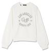 Guess Large Sleek Sweatshirt In Ivy Women's