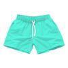 Mens Swim Trunks with Side Pockets Summer Casual Solid Color Beach Shorts Quick Dry Lightweight Board Shorts Swimwear Swimsuit