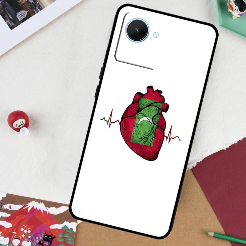

Maldives Flag For Realme GT7 Pro GT 6T 5 6 C67 C75 C61 C55 C53 C51 C21Y C25S 10 11 12 13 14 Pro Plus Case Realme 12 Pro