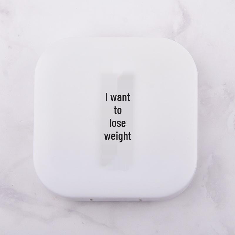 Modny pojemnik na soczewki kontaktowe z postacią ze slangu internetowego