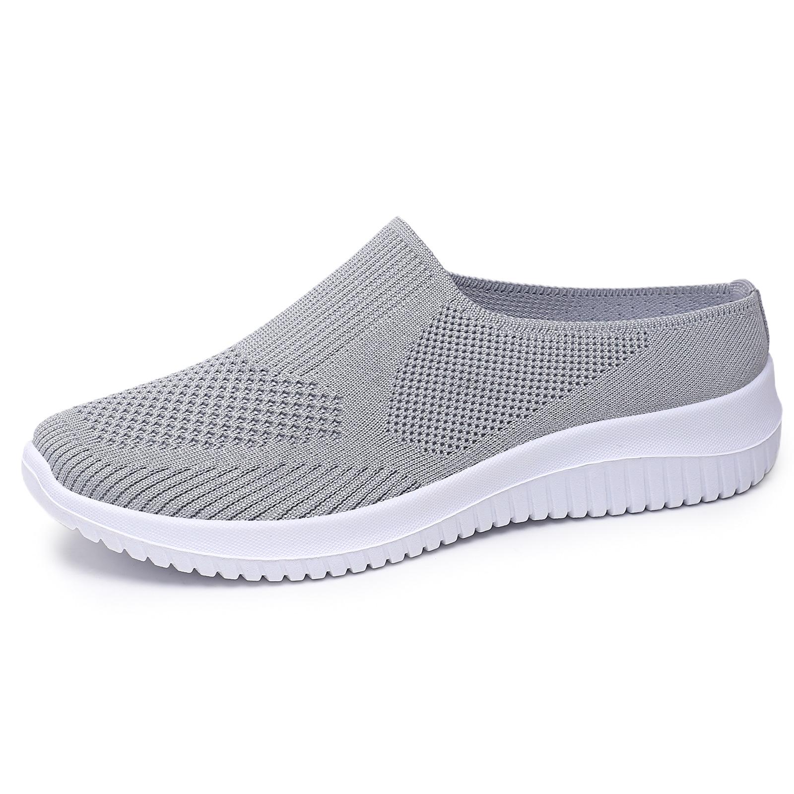 

Shoes women s 2025 large size cloth shoes foreign trade women s shoes breathable fly-woven shoes soft-soled casual mother shoes breathable and comfor 41