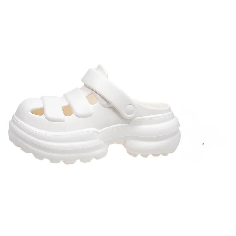 Fashion 2025 Hot Sale Women's Shoes Baotou Women's Slippers Fashion Solid Casual Slippers Women Summer Slingbacks Platform Slippers
